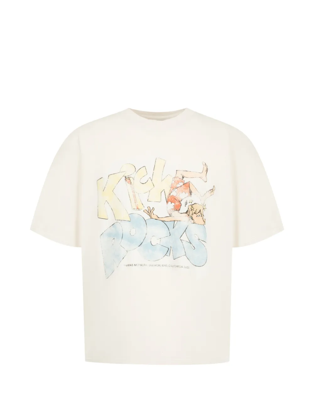 Nahmias Kick Rocks boxy T-shirt - Tons neutres Nahmias Kick Rocks boxy T-shirt - Tons neutres