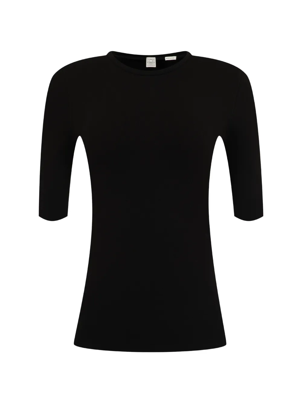 TOTEME compact jersey top black - Noir TOTEME compact jersey top black - Noir