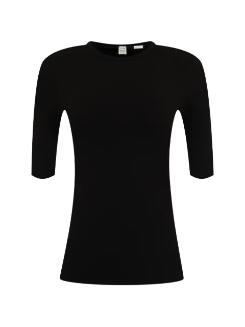 TOTEME compact jersey top black