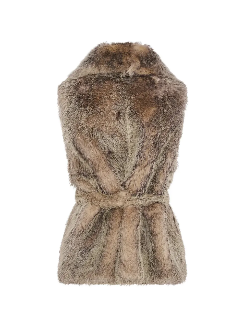 Yves Salomon Toscana belted shearling gilet Bruin