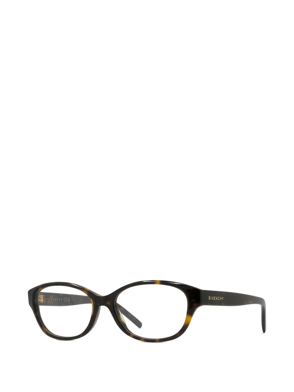 Givenchy Eyewear tortoiseshell-effect oval-frame glasses Bruin