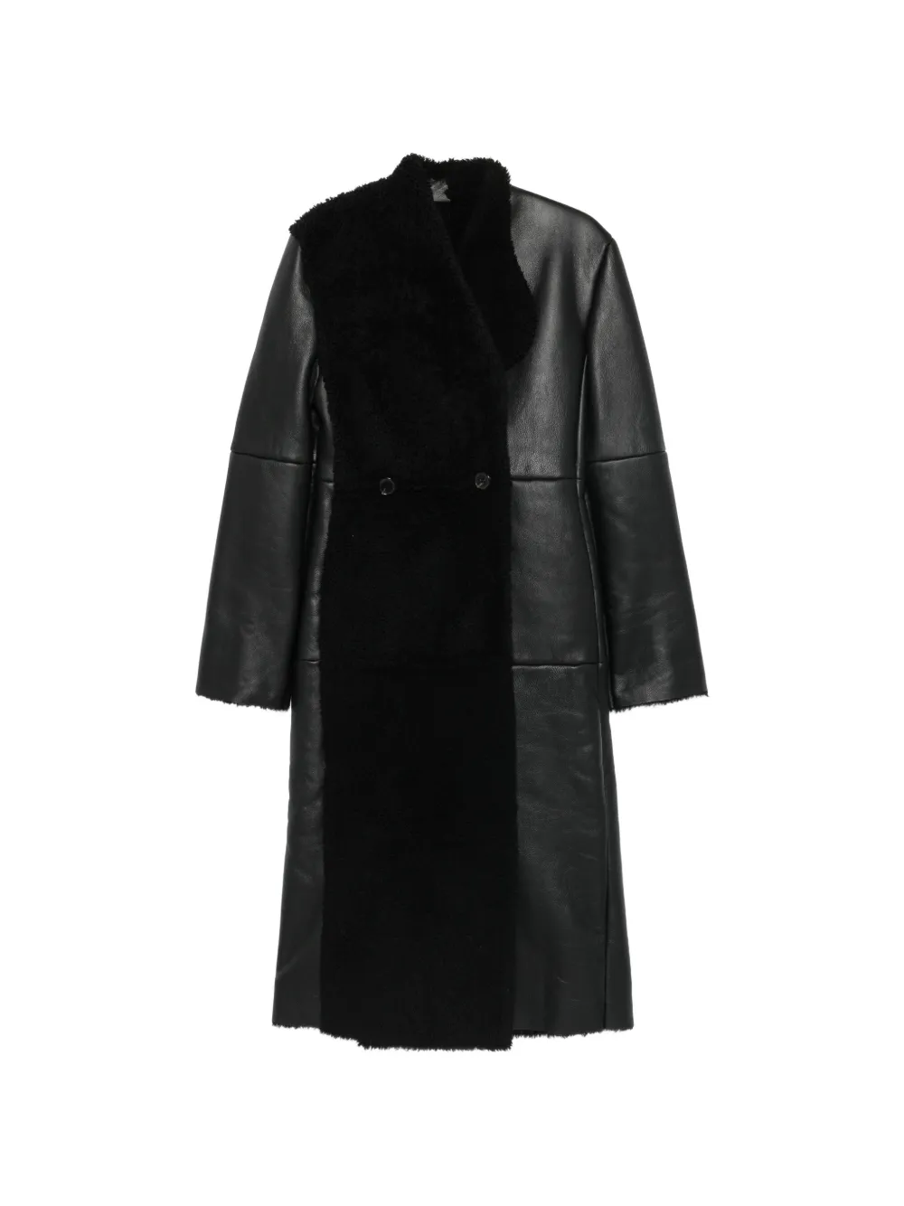 LITKOVSKA Mantel aus Shearling - Schwarz
