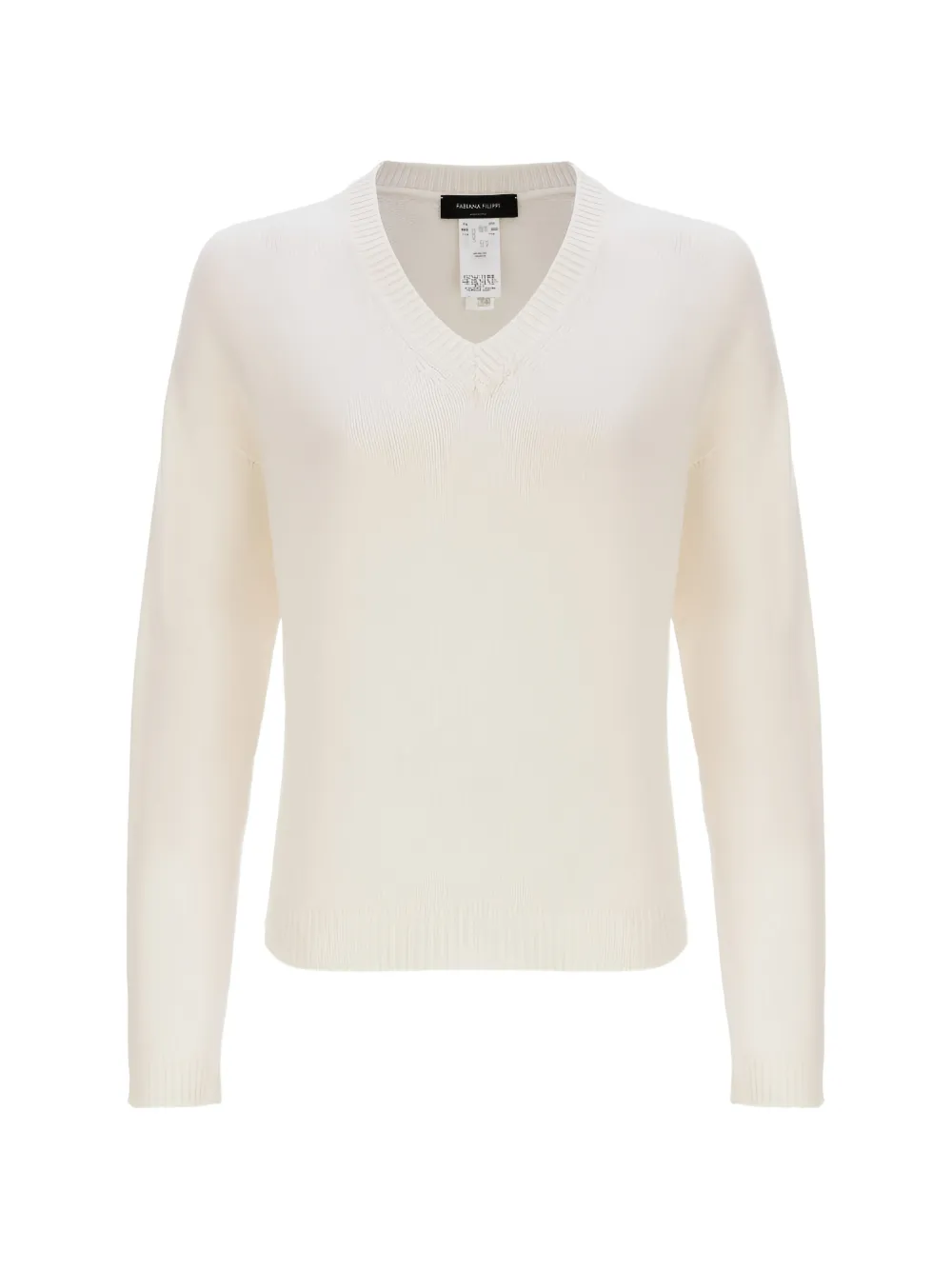 Fabiana Filippi V-neck cashmere sweater Wit