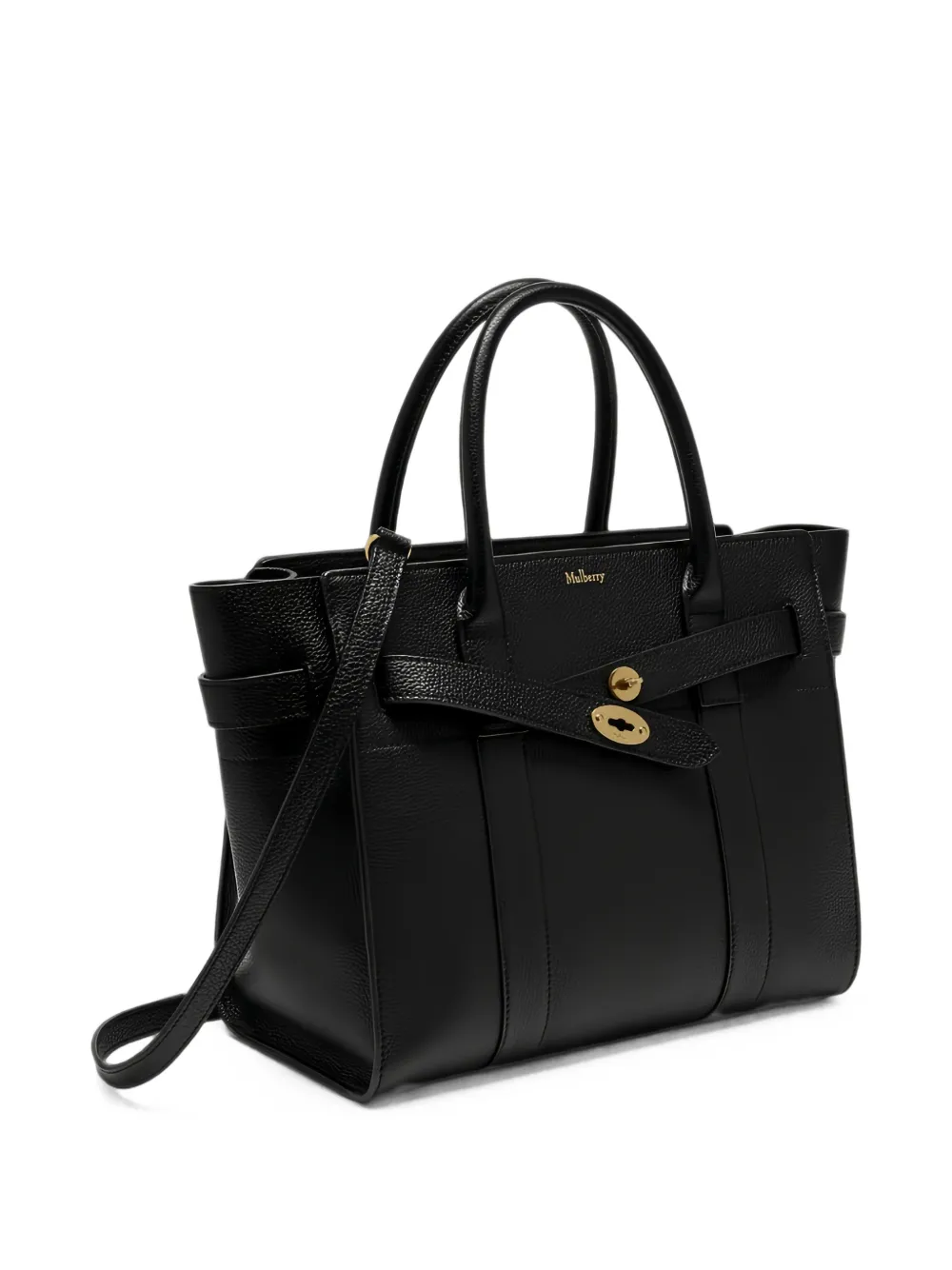 Mulberry small Bayswater leather tote bag Zwart
