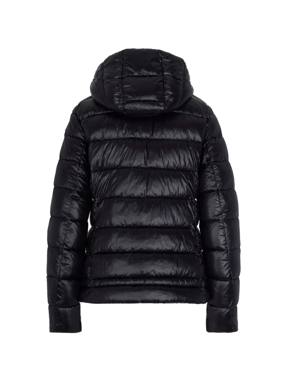 Blauer Gevoerd jack met capuchon Zwart