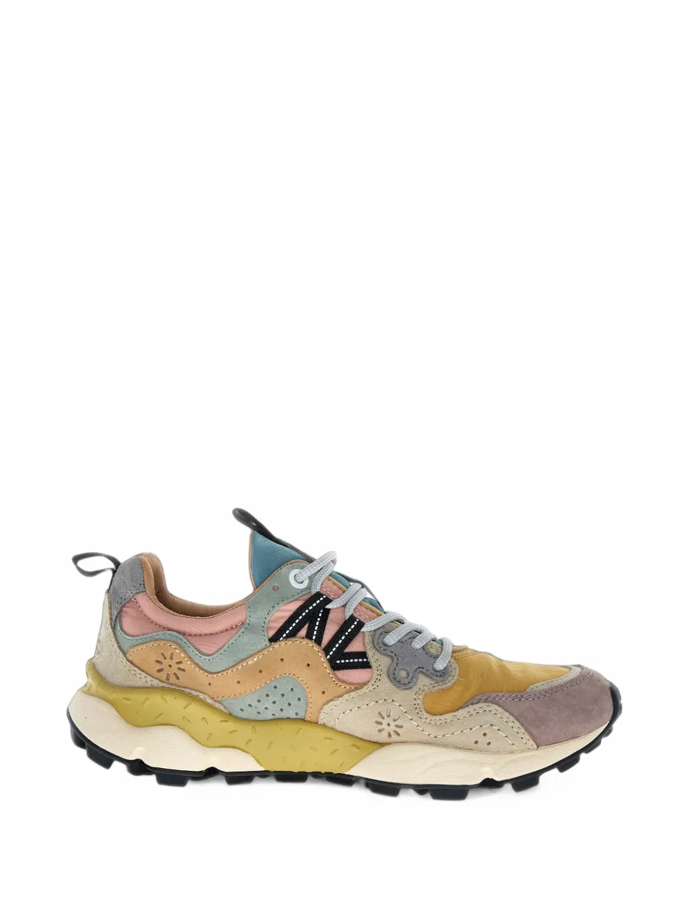 FLOWER MOUNTAIN suede-panelled sneakers