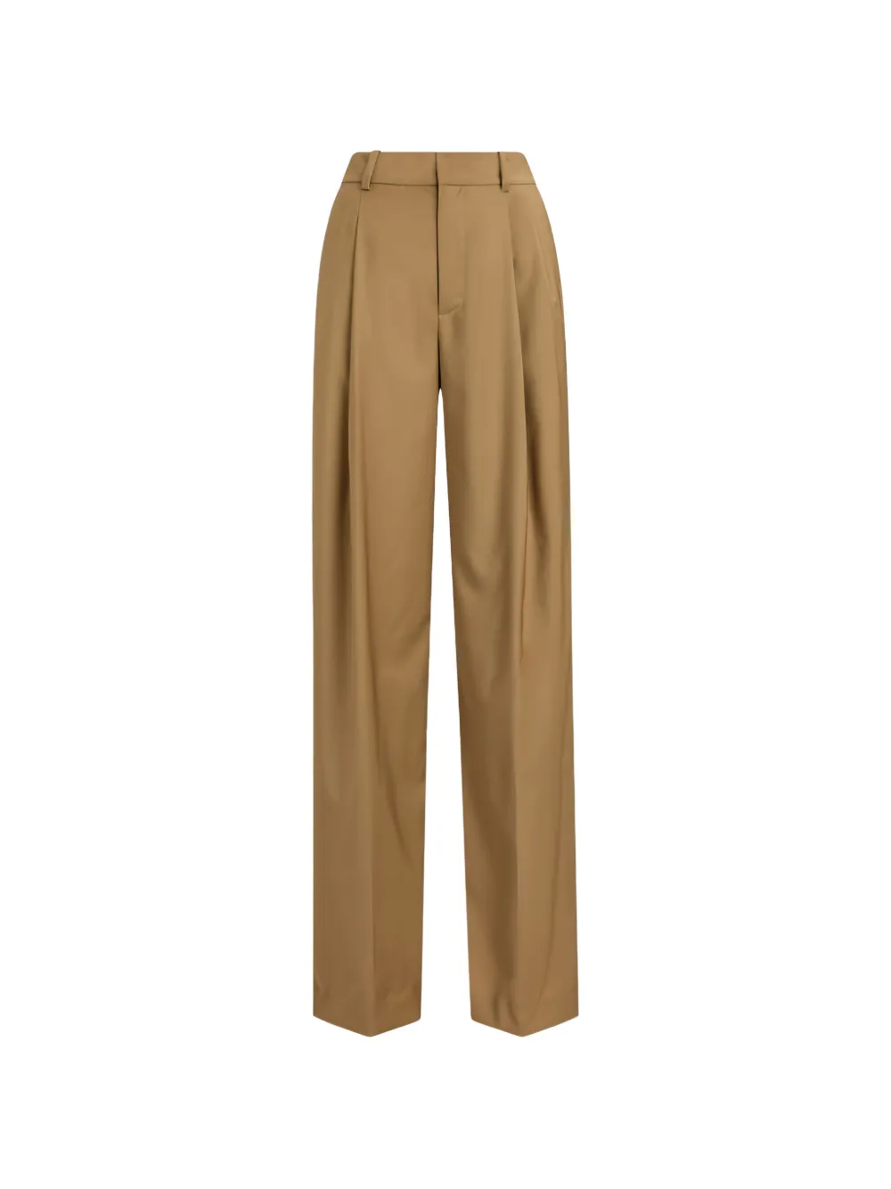 Lauren Ralph Lauren pleated wool trousers - Marron