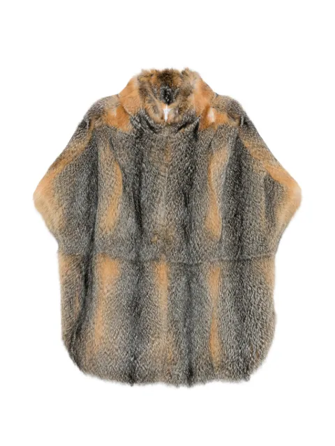 Liska fox-fur cape