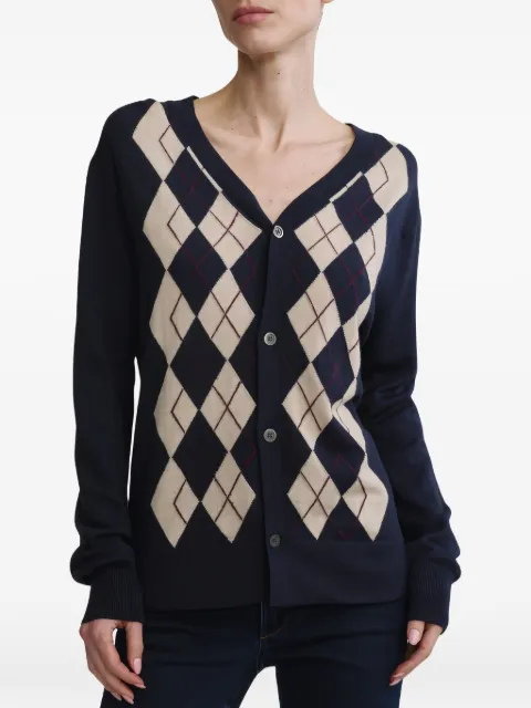DL1961 argyle V-neck cardigan