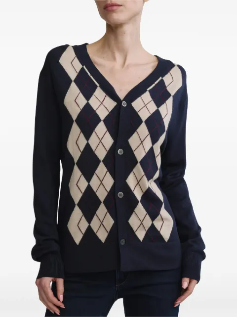 DL1961 Cardigan a rombi con scollo a V
