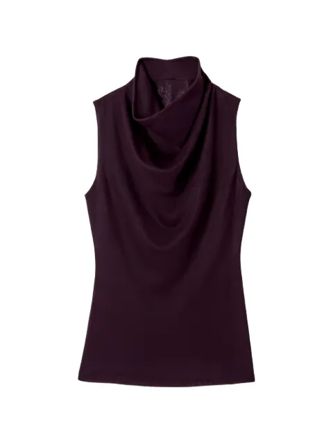 Smythe cowl-neck sleeveless top