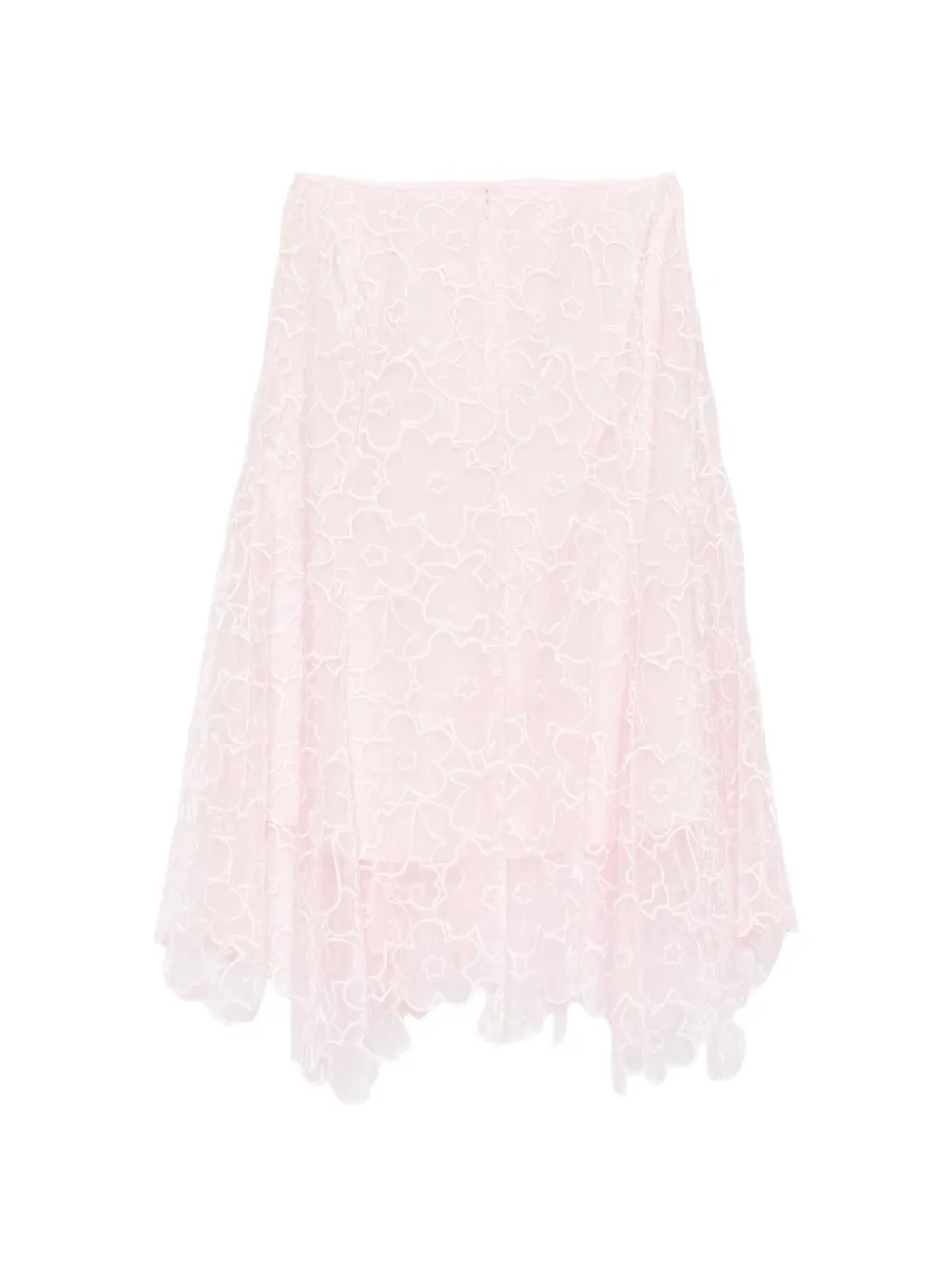 Cecilie Bahnsen Flavie floral-embroidered skirt Roze