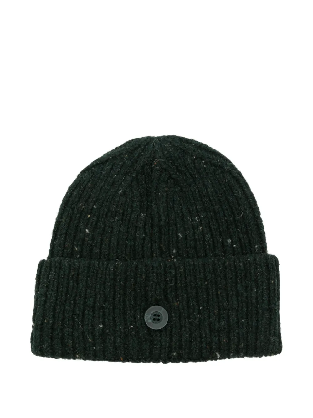 Carhartt WIP Ribgebreide muts met logopatch Groen