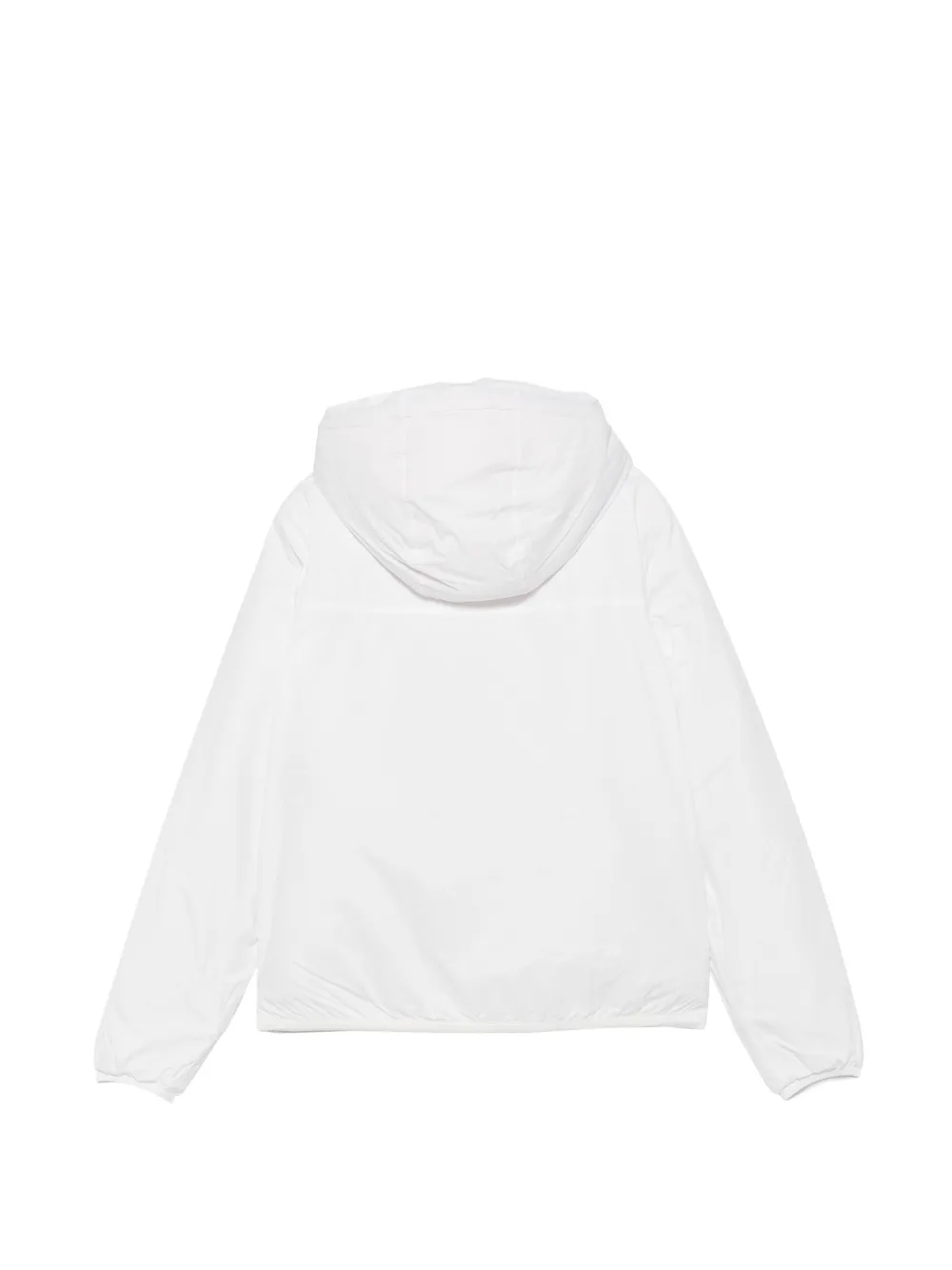 K-Way logo-patch hooded jacket Wit
