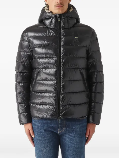 Blauer quilted hooded puffer jacket