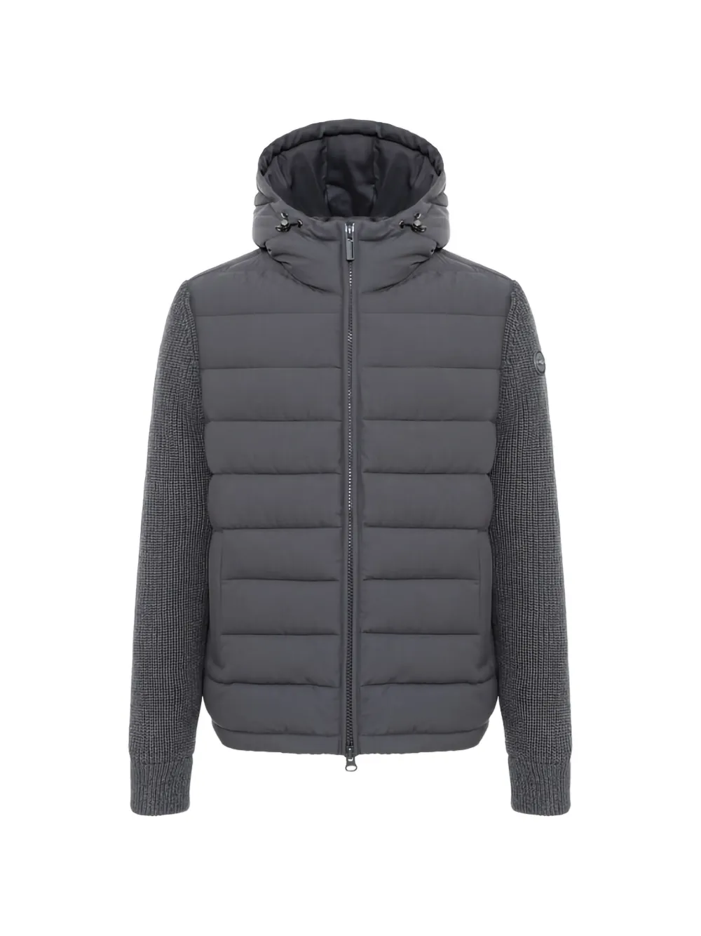 Colmar quilted knit-sleeve padded jacket - Grigio