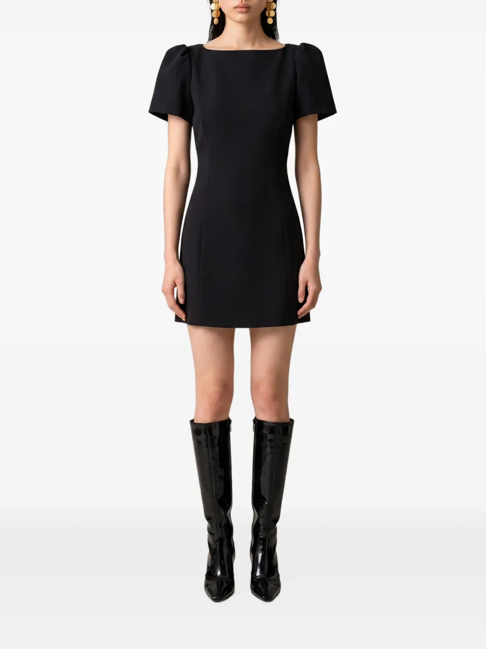 SUTTON NEW YORK double-crepe mini dress - Black