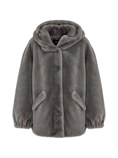 LOU ANDREA faux-fur hooded jacket
