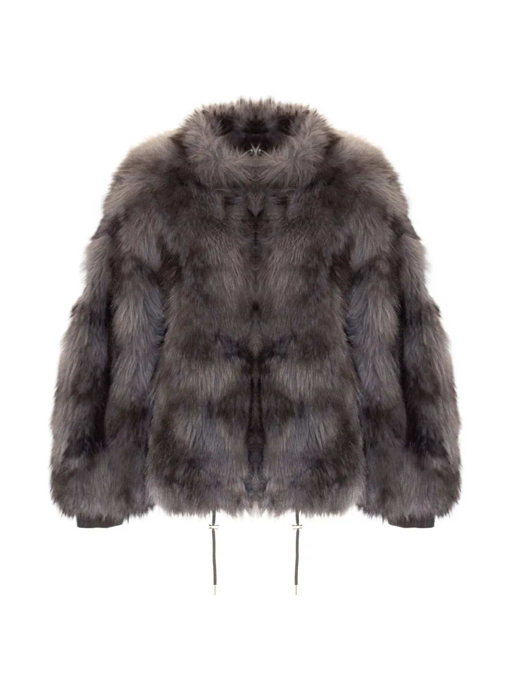 Sword 6.6.44 Oversized Faux-fur Coat In Grey