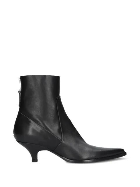 Elena Iachi tapered-toe leather ankle boots