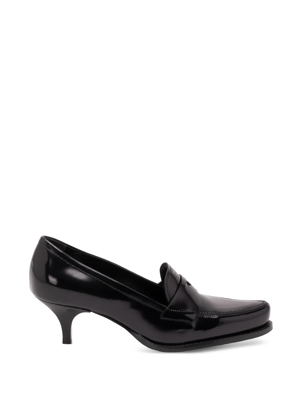 Prada brushed leather loafers - Nero