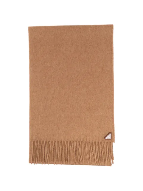 Prada fringed silk scarf