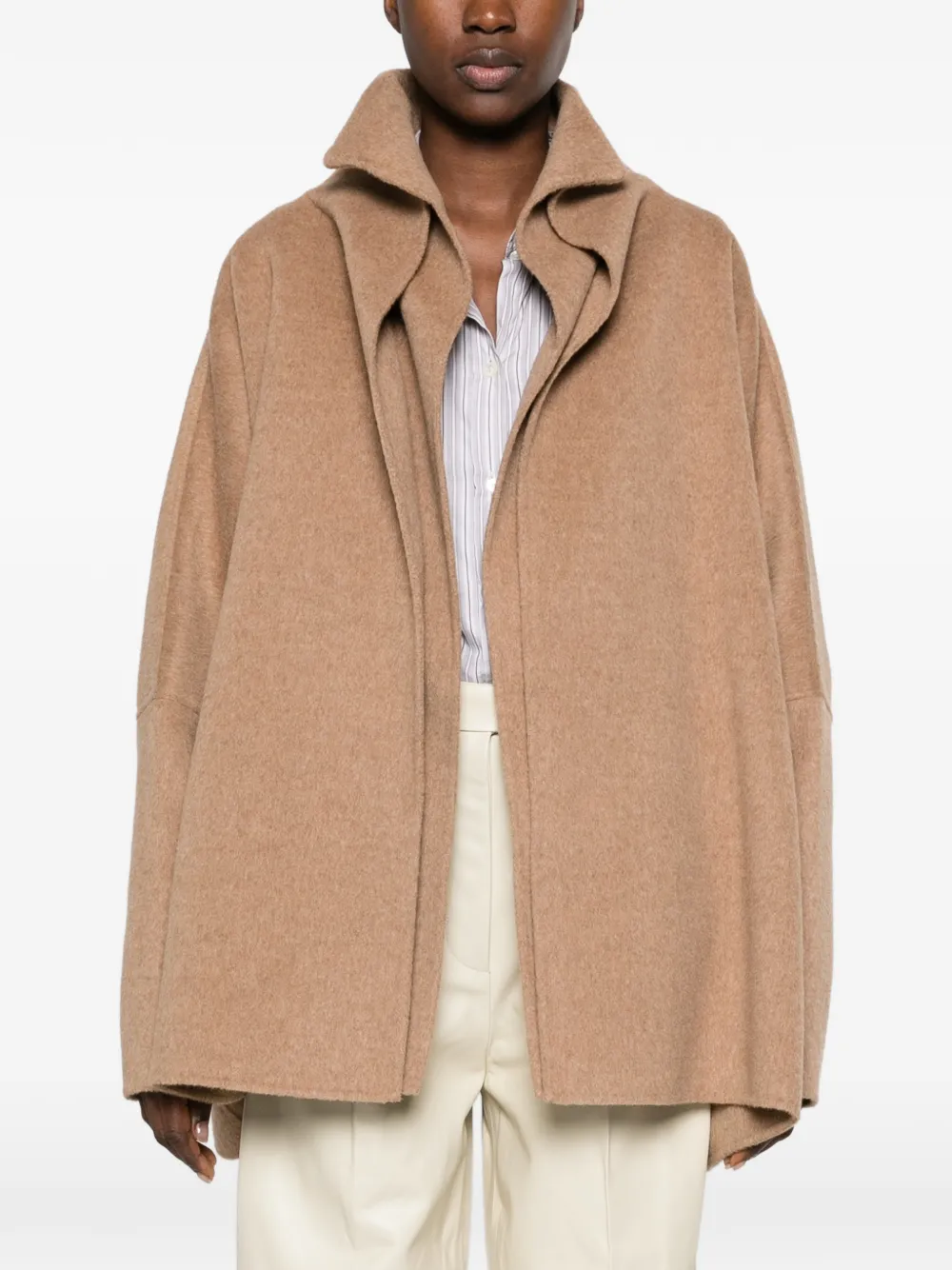 RUOHAN oversized layered coat Beige