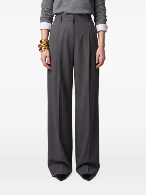 SUTTON NEW YORK pleated straight-leg trousers