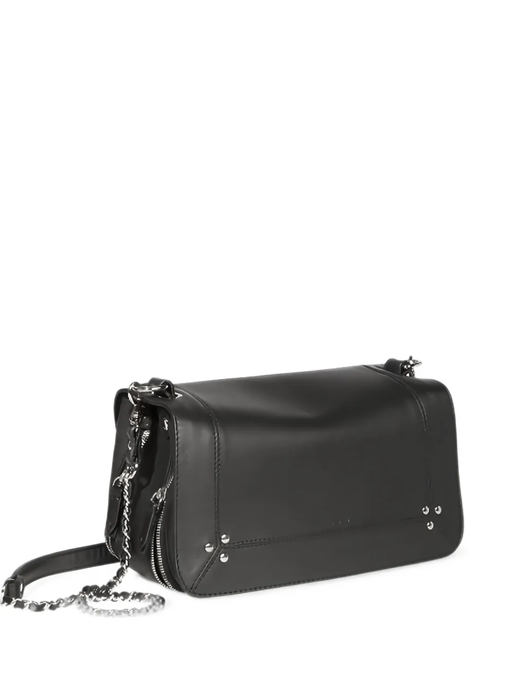 Jérôme Dreyfuss Bobi studded leather shoulder bag - Nero