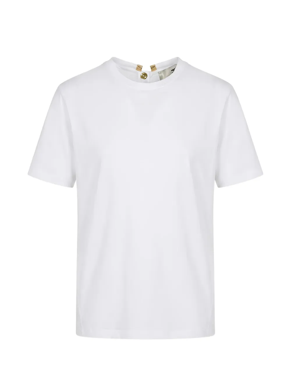 Elisabetta Franchi button-back T-shirt - Bianco