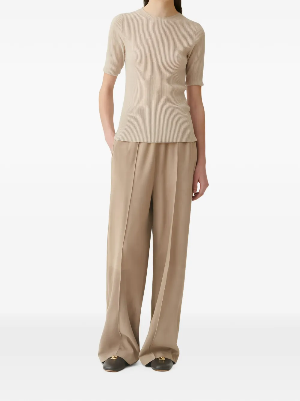 Fabiana Filippi Platinum trui met elleboogmouwen Bruin