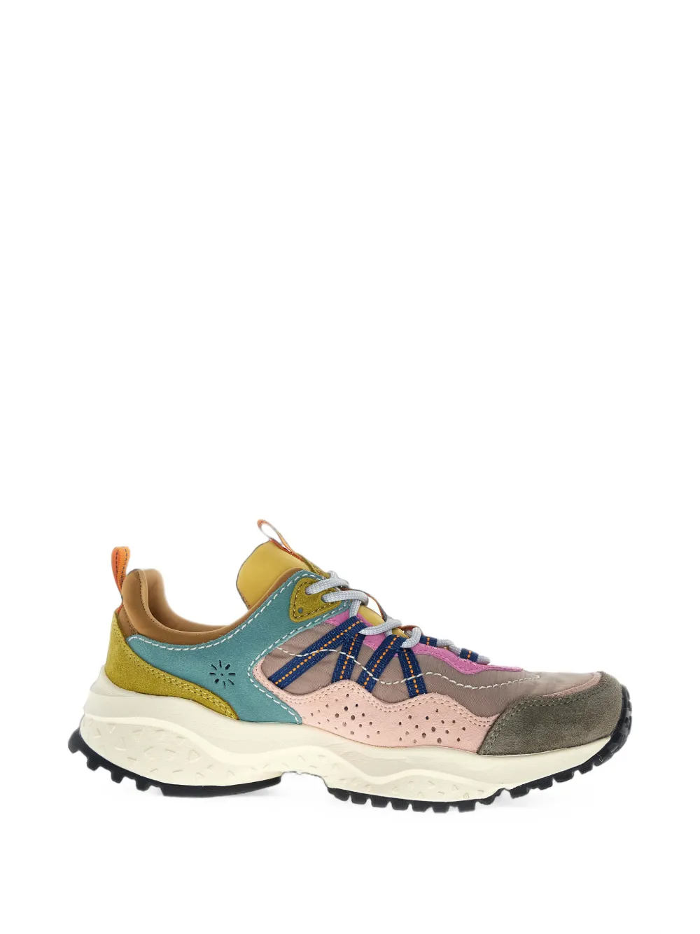 FLOWER MOUNTAIN Sanchia Uni panelled lace-up sneakers