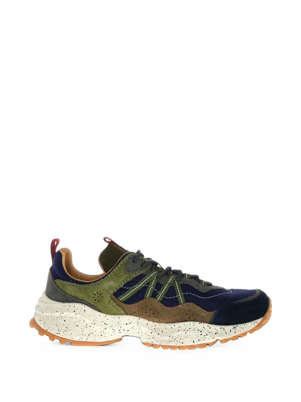 FLOWER MOUNTAIN Sanchia Uni suede panelled sneakers