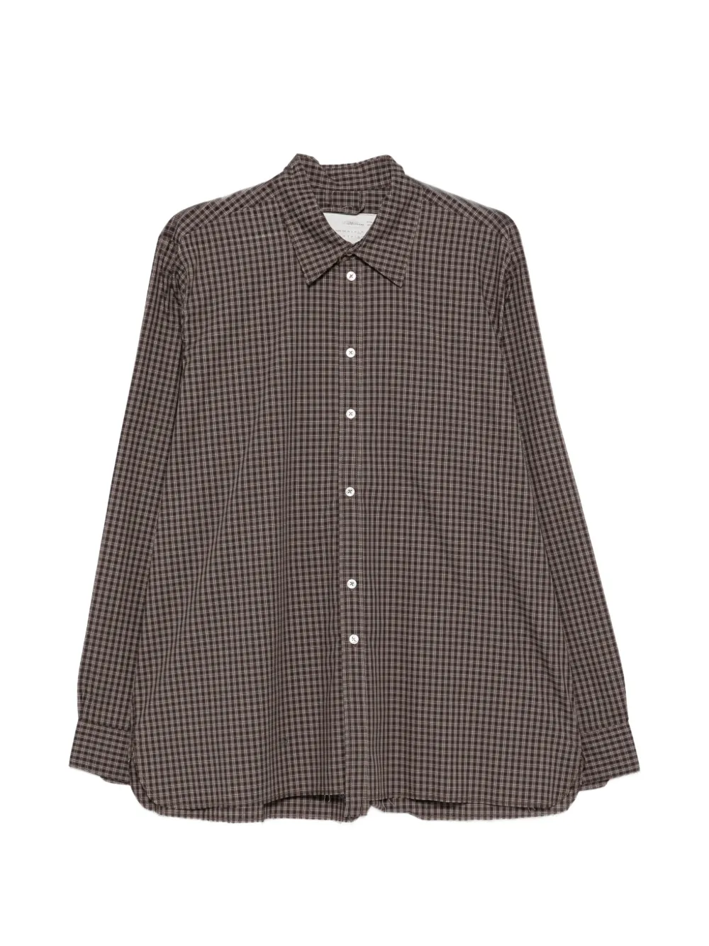 Camiel Fortgens chemise à carreaux et bords francs - Marron Camiel Fortgens chemise à carreaux et bords francs - Marron