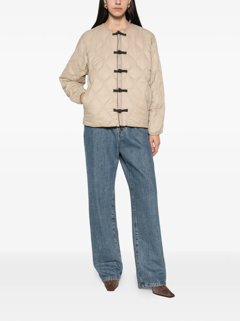 Taion quilted reversible jacket - Tons neutres