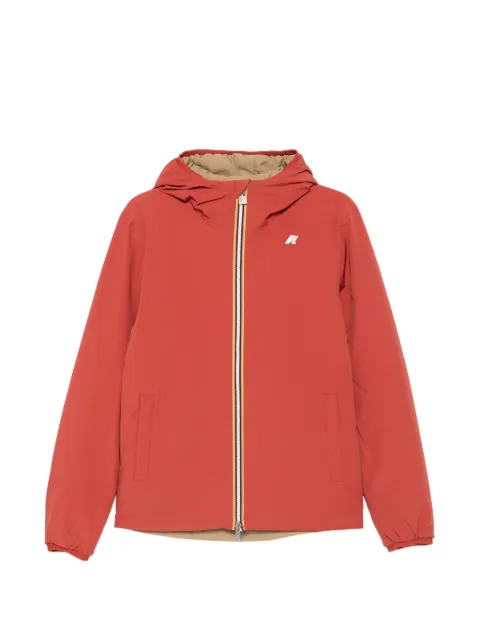 K-Way logo-patch hooded jacket