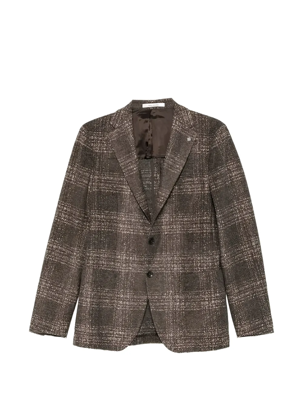 Tagliatore check-pattern blazer - Marrone