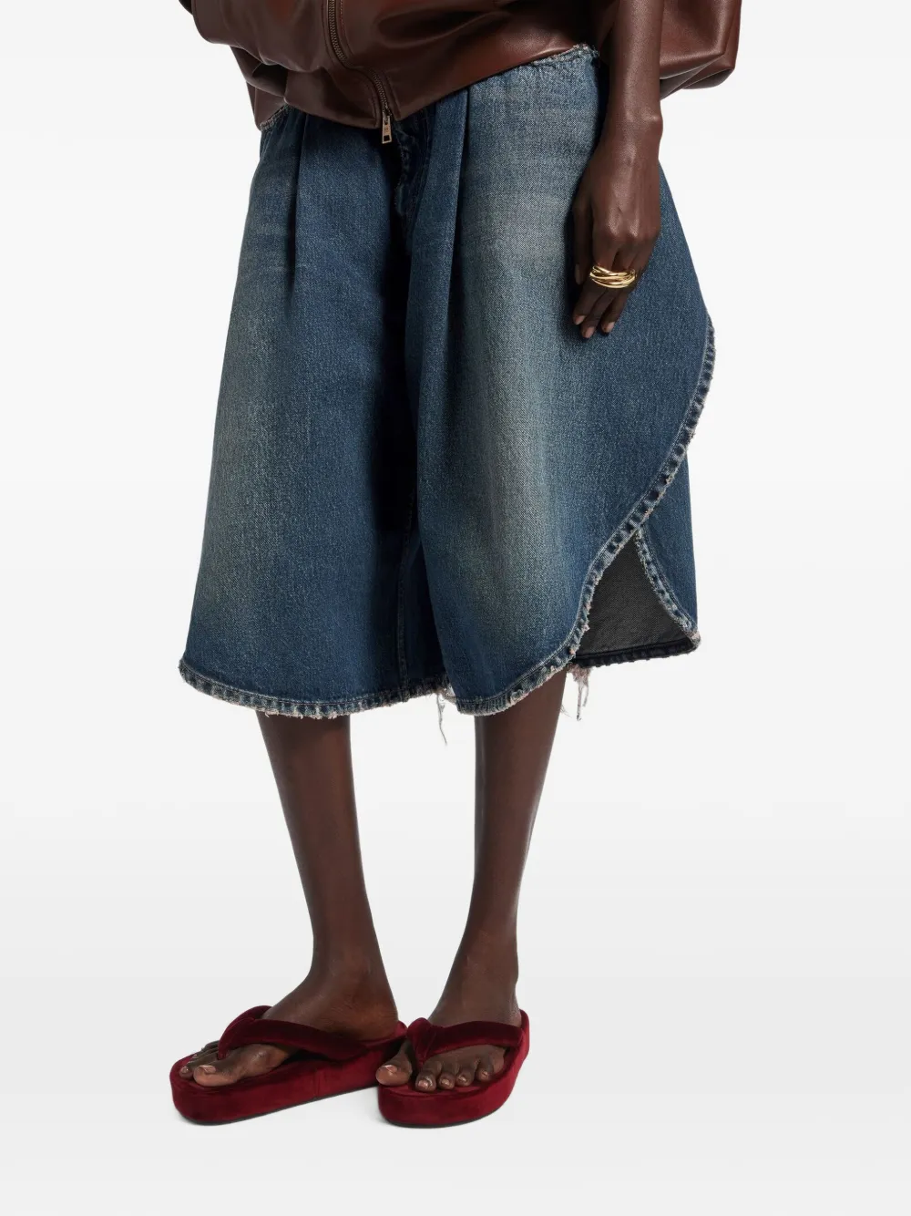 Balenciaga Tulip Bermuda shorts Blauw