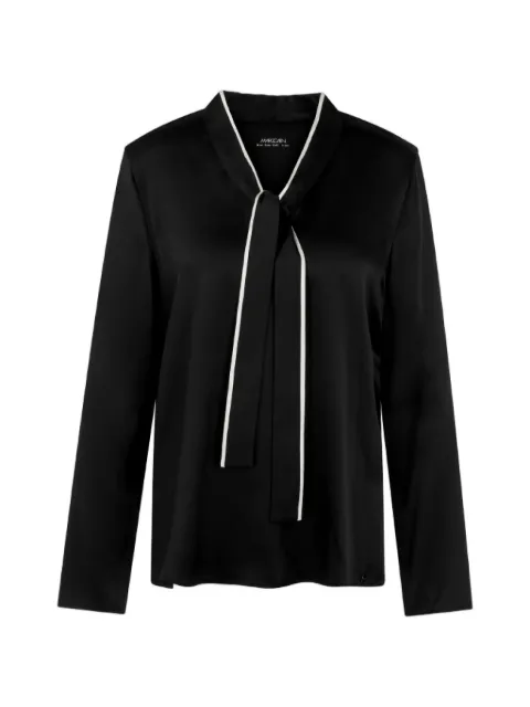 MARCCAIN contrast-trim silk blouse