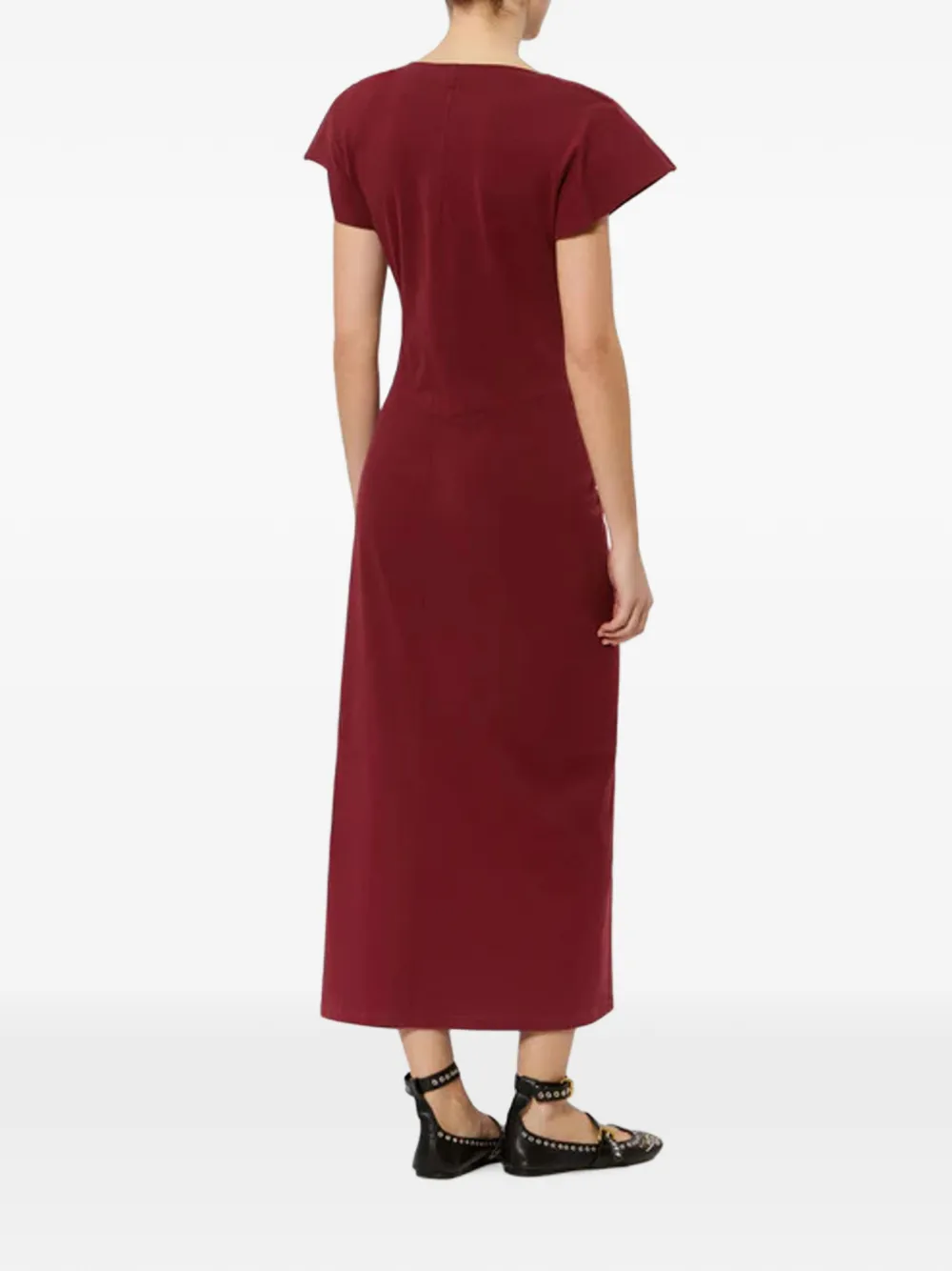 ISABEL MARANT Nandra midi-jurk Rood