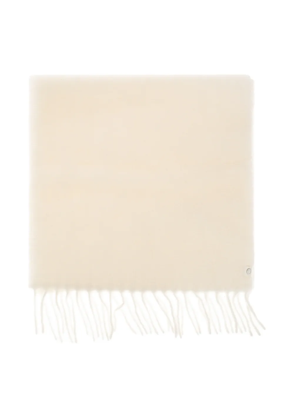 Canada Goose logo-patch fringed scarf - Toni neutri