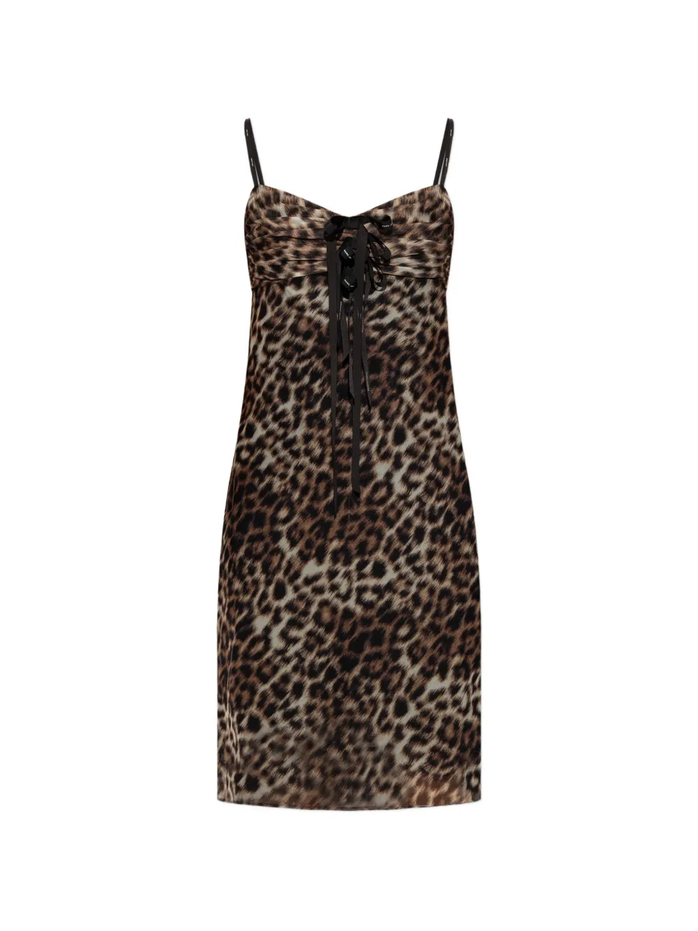 Marc Jacobs leopard-print bow-detail mini dress