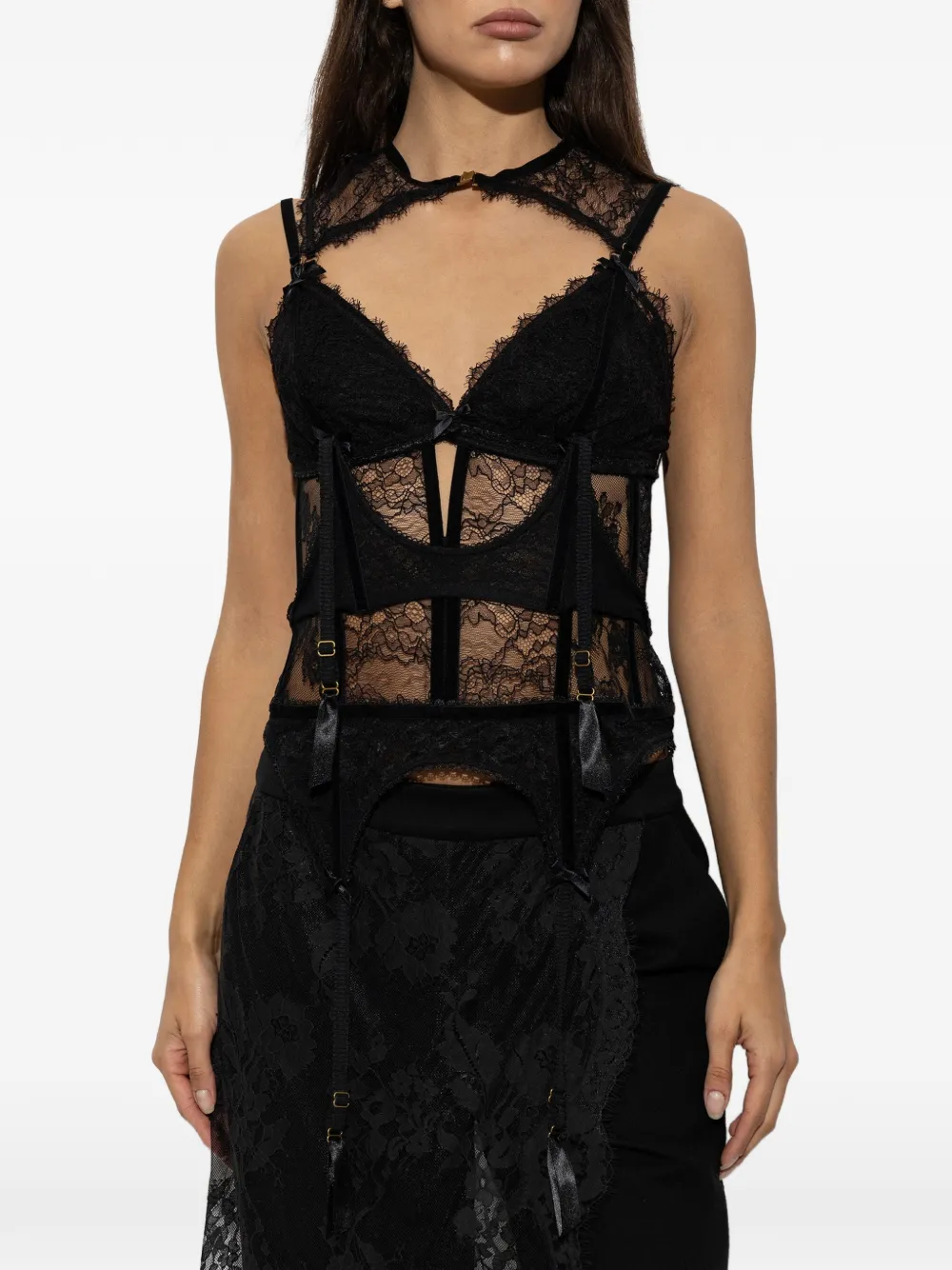 ZIMMERMANN Korset top Zwart