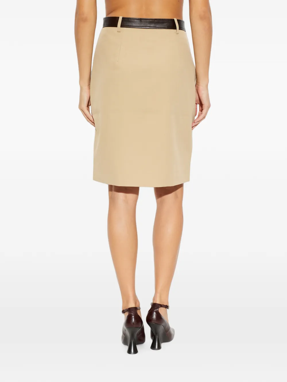 Baum Und Pferdgarten Svea mini-rok met gespdetail Beige