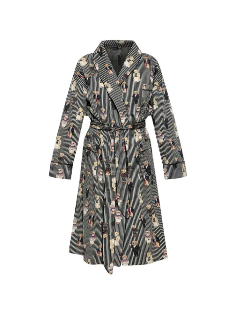 Polo Ralph Lauren Polo Bear stripe-print robe
