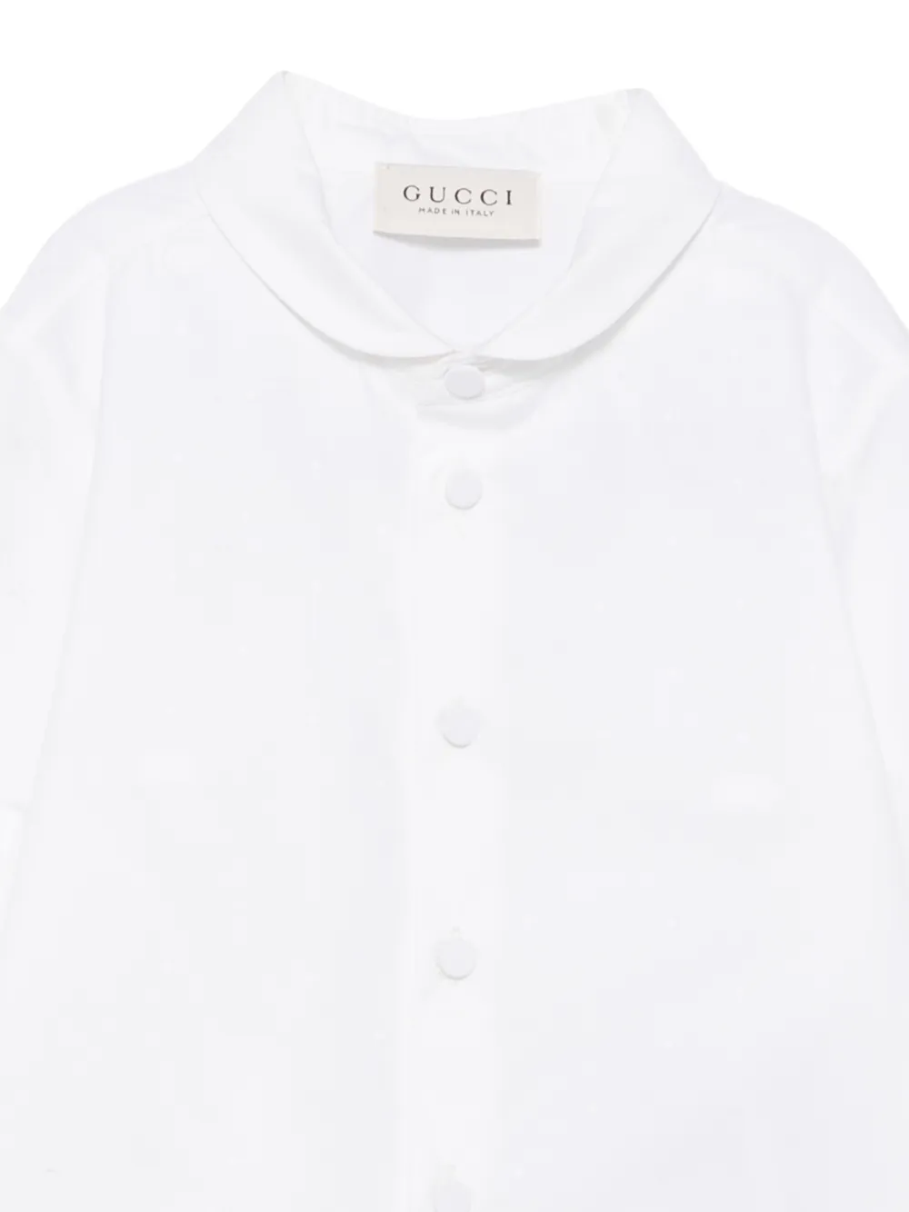 Gucci Kids Peter Pan collar shirt Wit