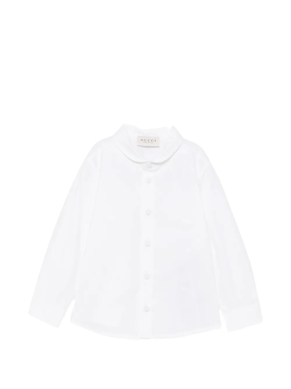 Gucci Kids Camicia con colletto alla Peter Pan - Bianco