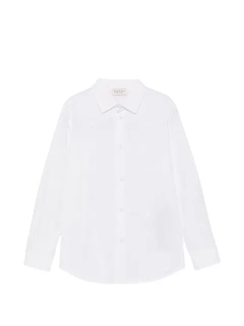 Gucci Kids logo-embroidered shirt