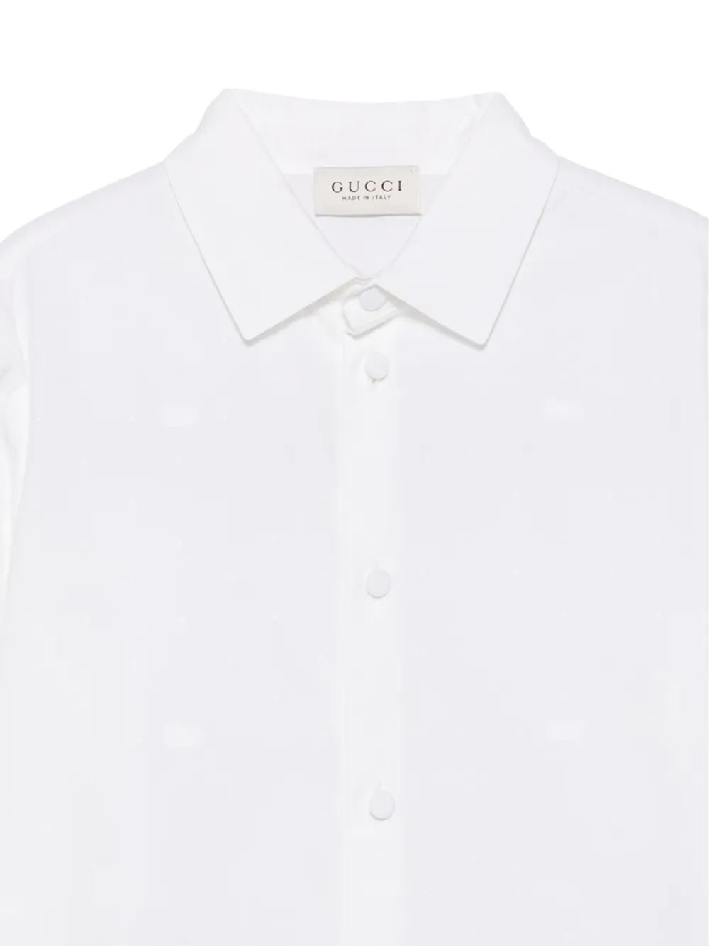 Gucci Kids logo-embroidered shirt Wit