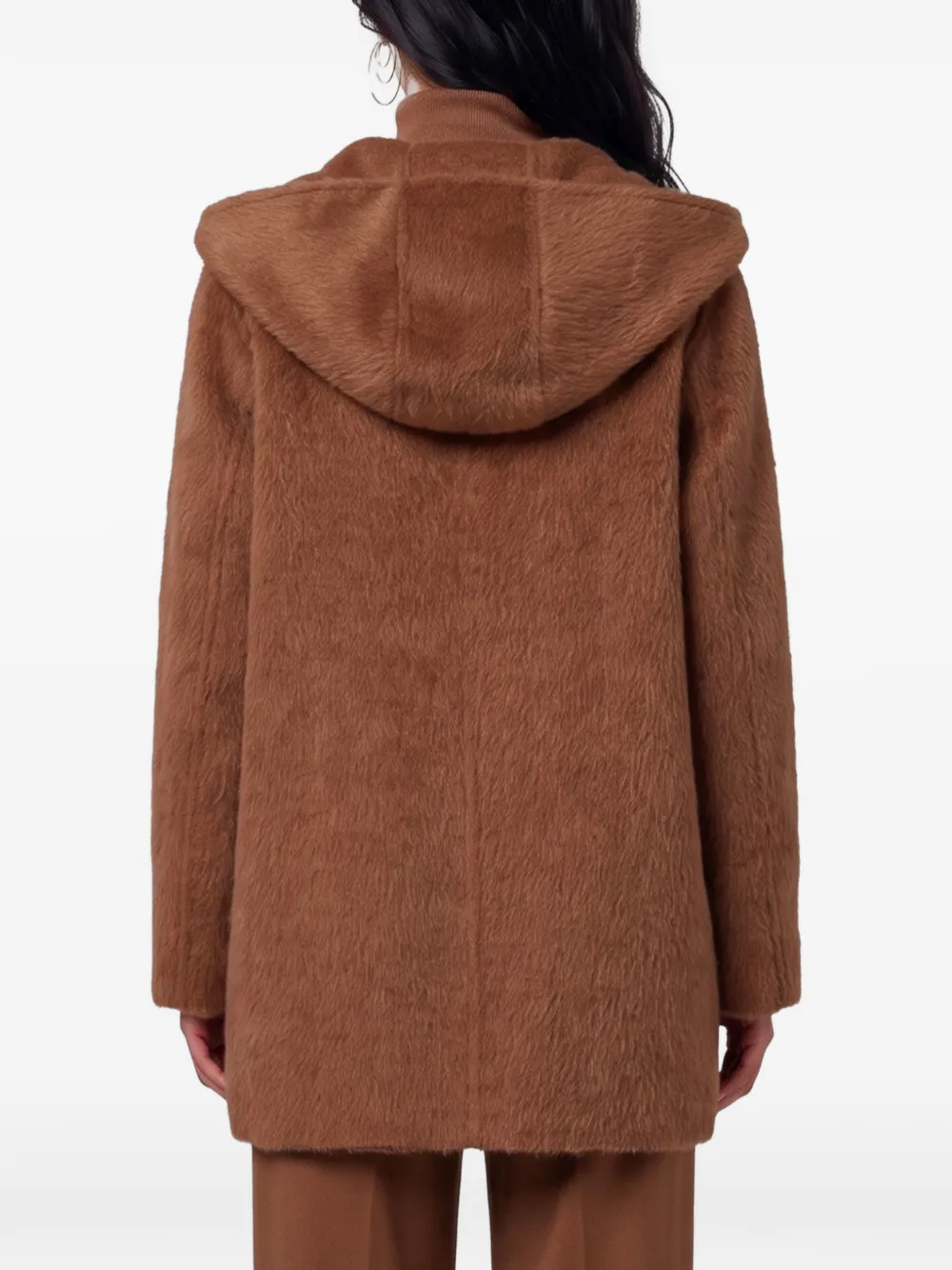 Max Mara Golf jas met sjaalkraag Bruin